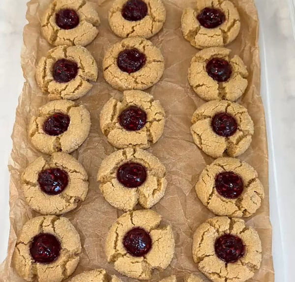 Peanut Butter Thumbprint Cookies