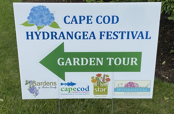 Cape Cod Hydrangea Festival Sign
