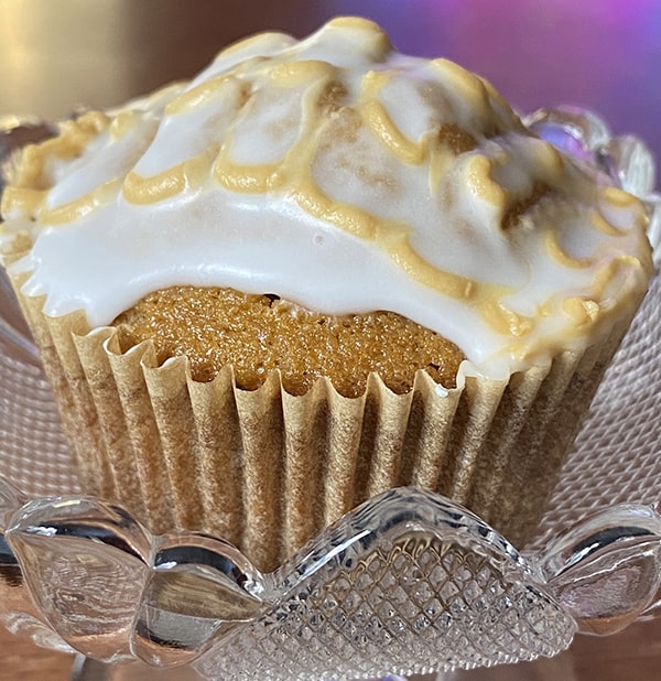 Coffee Cupcakes with Instant Coffee Let Icing Set Before Serving