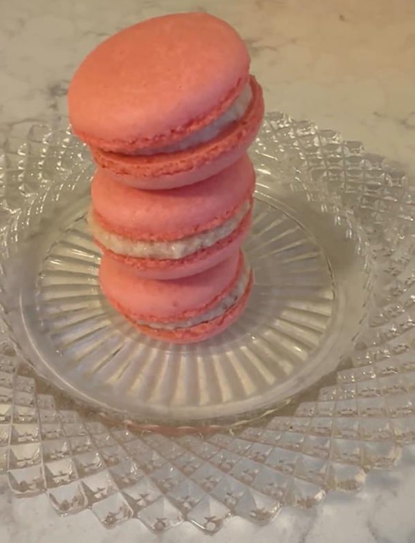 French Macarons with Strawberry Buttercream