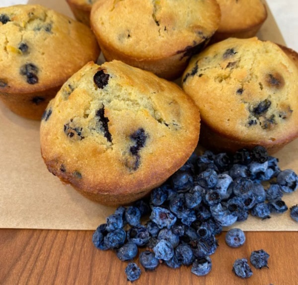 Frozen Wild Blueberry Muffins