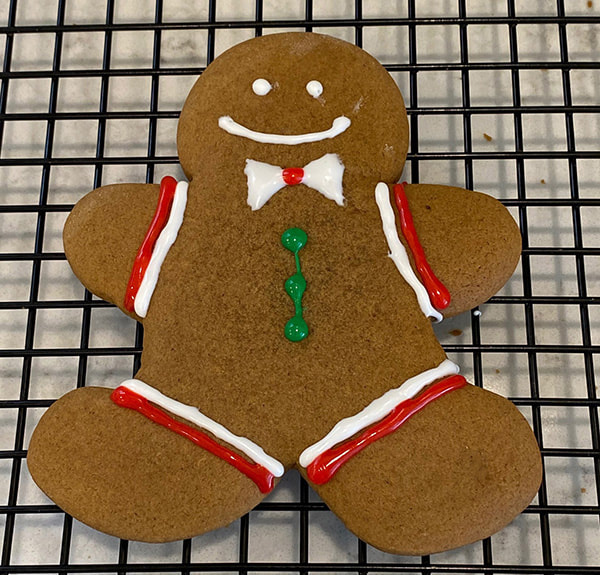 Gingerbread Man with Bowtie