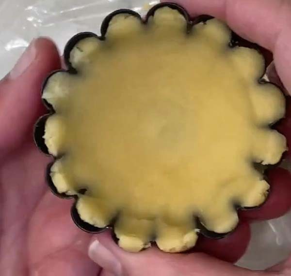 Mini Chocolate Tarts Press Dough into Mini Tart Tins