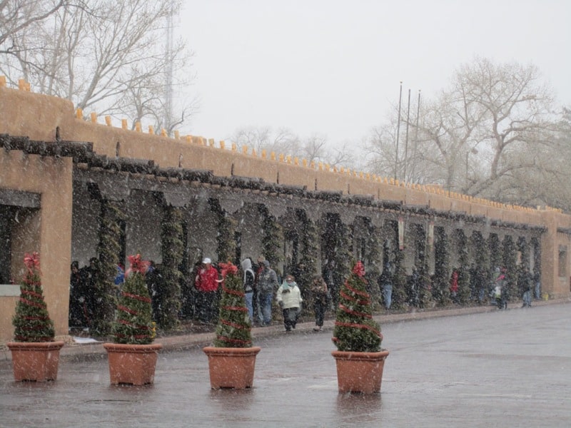 Palace of the Governors Vendor Portal Santa Fe in the Snow
