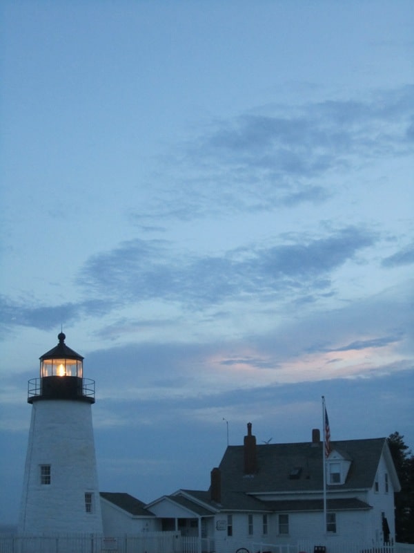 Pemaquid Point Lighthouse at Sunset