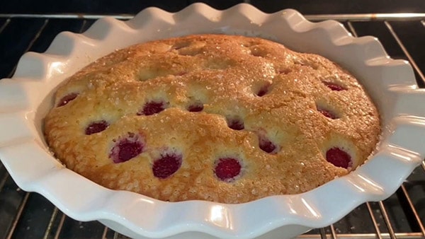 Raspberry Buttermilk Cake Bake at 325 for 50-60 Minutes