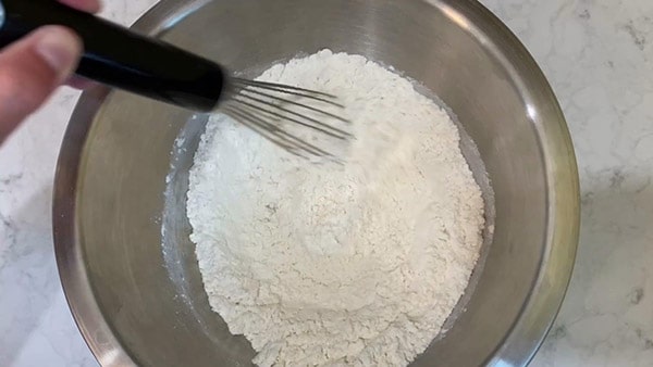 Raspberry Buttermilk Cake Whisk Flour Baking Powder Salt