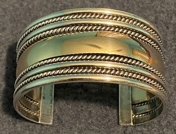Navajo Silver and Gold Cuff Bracelet