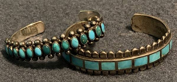 Vintage Navajo Turquoise Cuff Bracelets